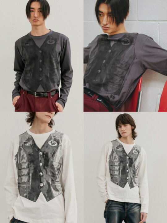 楽天市場】正規品【 ESC STUDIO vest t-shirt 】 イーエスシー 