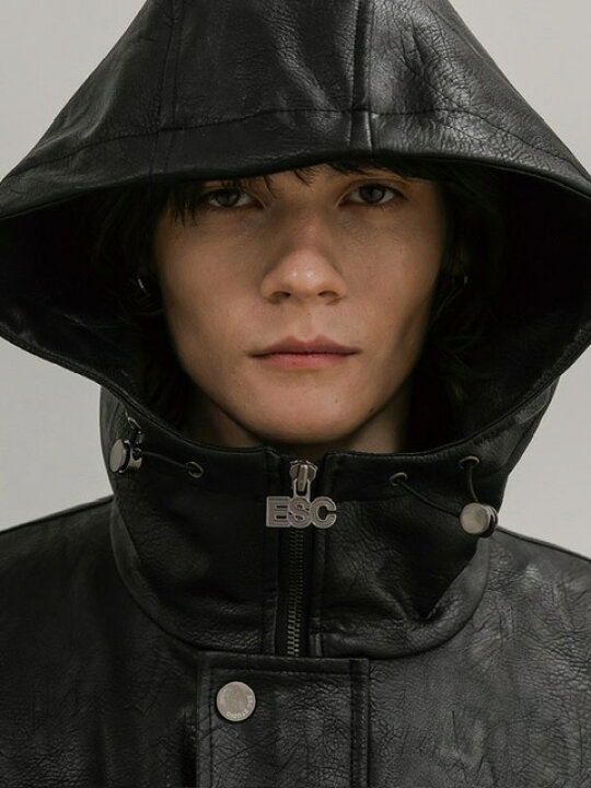 楽天市場】【SALE】正規品【 ESC STUDIO hooded leather blouson 