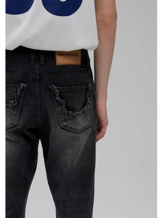 楽天市場】正規品【 ESC STUDIO damage boot cut denim pants 