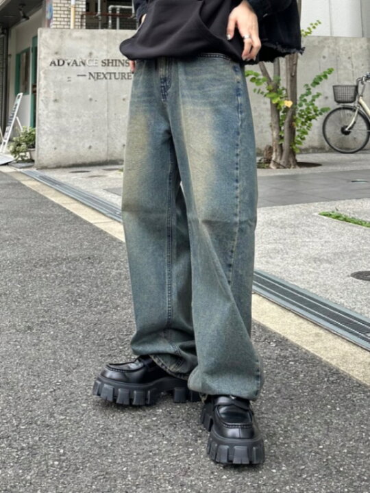 Chikashitsu + ウォッシュスリムデニムパンツ 楽天市場】正規品 