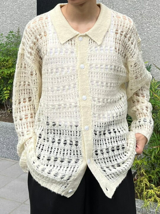 楽天市場】正規品【 Chikashitsu + pastry collar knit cardigan 