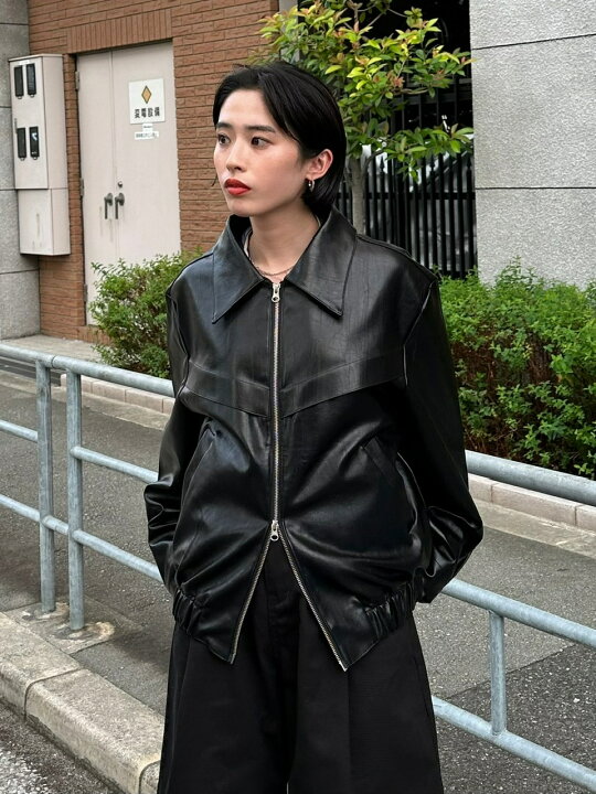 楽天市場】正規品【 Chikashitsu + leather design jacket (2color  