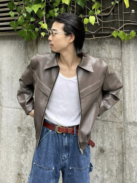 楽天市場】正規品【 Chikashitsu + leather design jacket (2color 