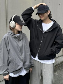 正規品【 Chikashitsu + unisex cropped hooded blouson (3color) 】 チカシツプラス トップス アウター ブルゾン ジップアップ ジッパー フーディー ジップフーディー フーディブルゾン 春服 秋服 冬服 Pressing pressing プレッシング プレッシングウェブショップ