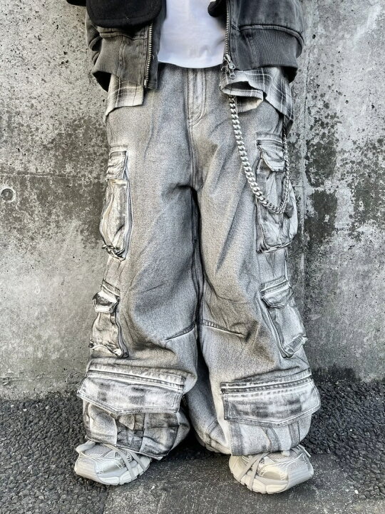 楽天市場】正規品【XU DOG pocket cargo denim pants 2 (2color 