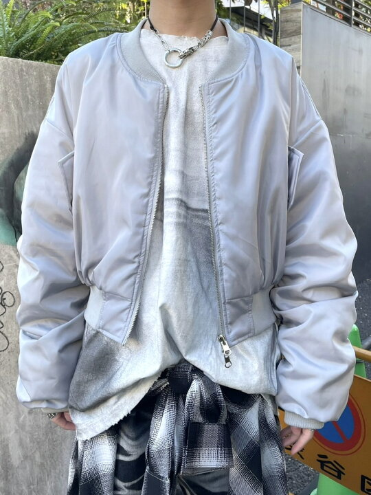 楽天市場】正規品【 XU shirring crop ma-1 (2color) 】 エックスユー 