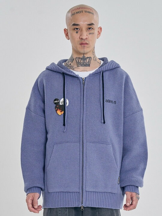 楽天市場】正規品【 AJOBYAJO DBOF Wool Knit Zip-Up Hoodie 