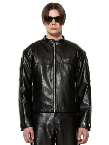 ���K�i�yMORE THAN BLACK LEATHER BIKER JACKET �z ���A�U���u���b�N ���U�[�o�C�J�[�W���P�b�g �_�u���W�b�v �g�b�v�X �W���P�b�g Pressing pressing �v���b�V���O �v���b�V���O�E�F�u�V���b�v Pressing pressin