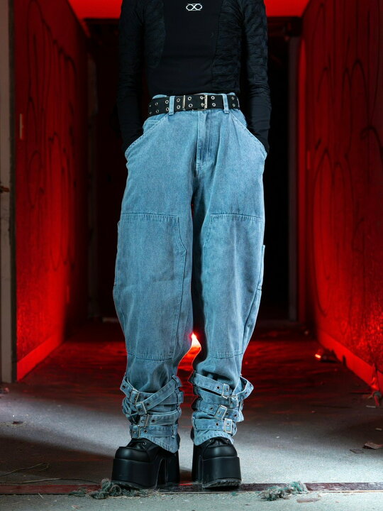 楽天市場】正規品【 Bizarre Maiden belt denim pants 】ビザール 