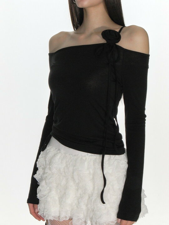 楽天市場】正規品【 CRANK ROSE STRING Off SHOULDER TOP 】 クランク CRANK LACE STRING OFF SHOULDER TOP