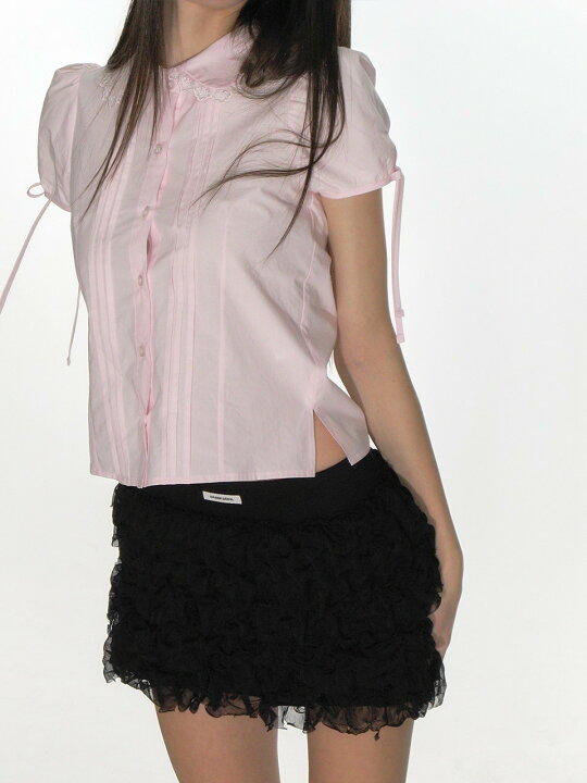 楽天市場】正規品【 CRANK PINTUCK LACE COLLAR BLOUSE 】 クランク 