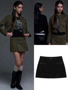 ���K�i�yFANCY CLUB BIKER PINTUCK MINI SKIRT �z �i�X�e�B�[�t�@���V�[�N���u NFC �{�g���X �o�C�J�[�s���^�b�N�~�j�X�J�[�g �~�j�� �u�����h���S �h�J �Z�b�g�A�b�v �o������ Pressing pressing