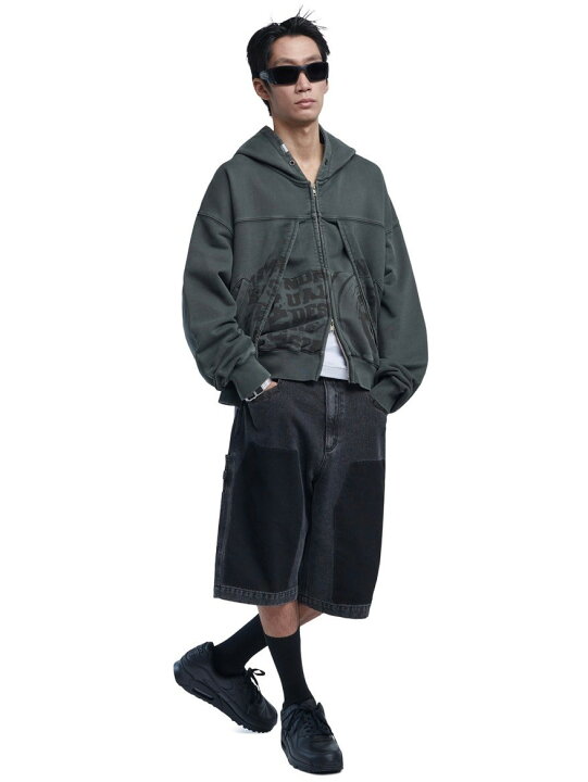 楽天市場】正規品【 NOMANUAL OVERDYED D.F.L HOODED ZIP-UP 】 ノー 