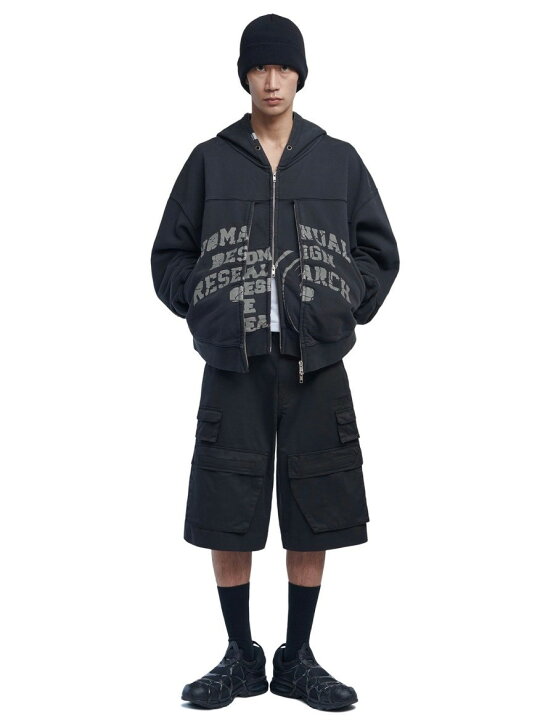 楽天市場】正規品【 NOMANUAL OVERDYED D.F.L HOODED ZIP-UP 】 ノー 