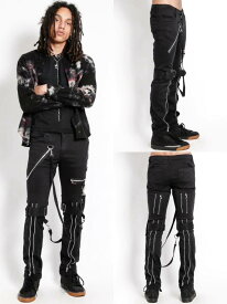 正規品【 TRIPP NYC BLACK BONDAGE PANT [IS267M] 】 トリップ ニューヨークシティー ボンテージパンツ ブラックパンツ ボトムス パンクファッション 個性派ファッション Pressing pressing プレッシング プレッシングウェブショップ vandy the pink tripp nyc