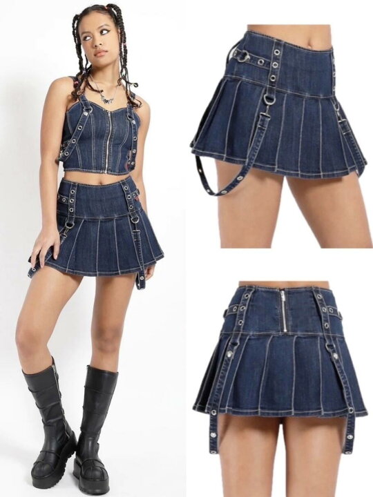 楽天市場】正規品【 TRIPP NYC PLEATED BONDAGE SKIRT[DS4235 TRIPP NYC ミニスカート