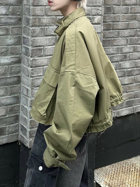 楽天市場】正規品【 Chikashitsu + cropped pocket blouson (2color 