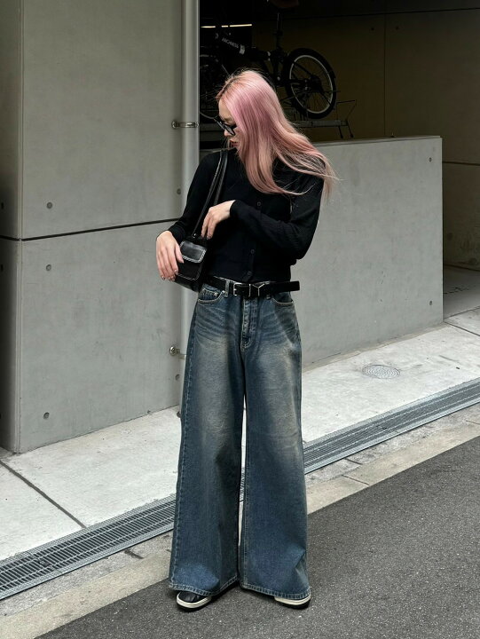 楽天市場】正規品【 Chikashitsu + vintage wash buggy denim pants 