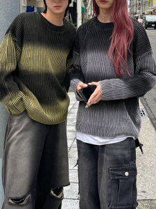 ���K�i�y Chikashitsu + bleach washing knit (3color) �z �`�J�V�c�v���X �`�J�v�� �g�b�v�X �j�b�g �Z�[�^�[ �I�[�o�[�T�C�Y �u���[�`�E�I�b�V�����H ���j�Z�b�N�X �J���[�j�b�g ���� Pressing pressing �v��