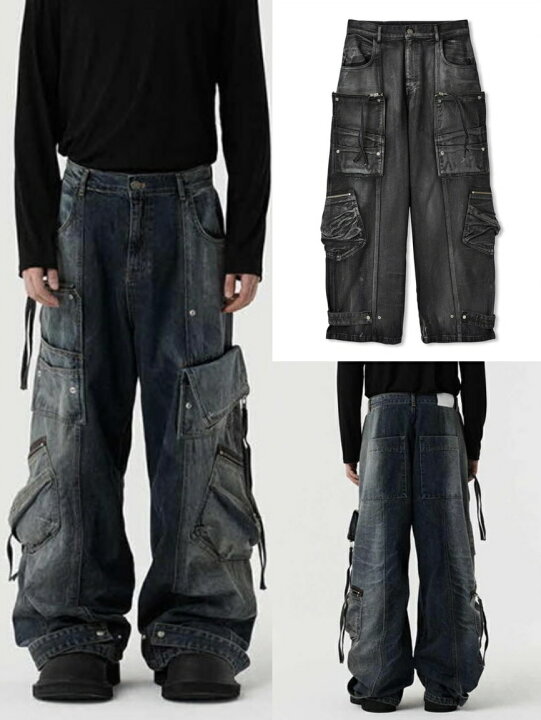 楽天市場】正規品【 DNSR twoface multi cargo denim pants 