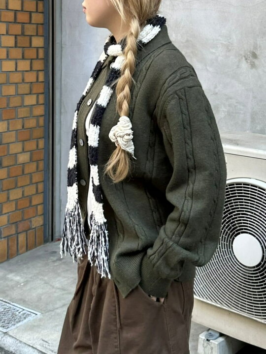 楽天市場】受注制【Chikashitsu +】cable lib knit cardigan : Pressing