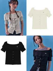 ���K�i�yFANCY CLUB HEIDI KNITTED OFF-SHOULDER�z�؍��u�����h NASTY FANCY CLUB �i�X�e�B�[�t�@���V�[�N���u �����g�b�v�X ����T�V���c ����T �Z��g�b�v�X �N���b�v�h�g�b�v�X �N���b�vT�V���c �V���[�gT 