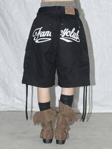 【FANCY CLUB】CARGO LETTERING BERMUDA PANTS