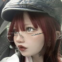 正規品【XU rimless square sunglasses】ストリートファッション XU エックスユー rimless square sunglasses ふちなし眼鏡 クリアサングラス シルバーメガネ フレームレス サングラス アイウェア 眼鏡 韓国ファッション Y2K