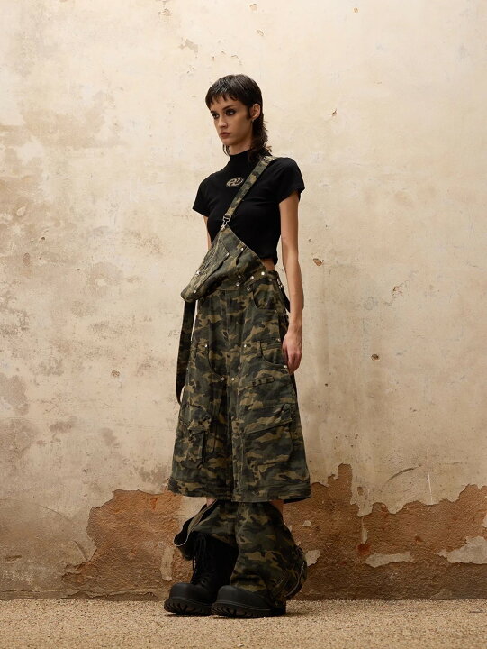 楽天市場】正規品【PERSONSOUL Camouflage Overalls with Zip-Off Legs 