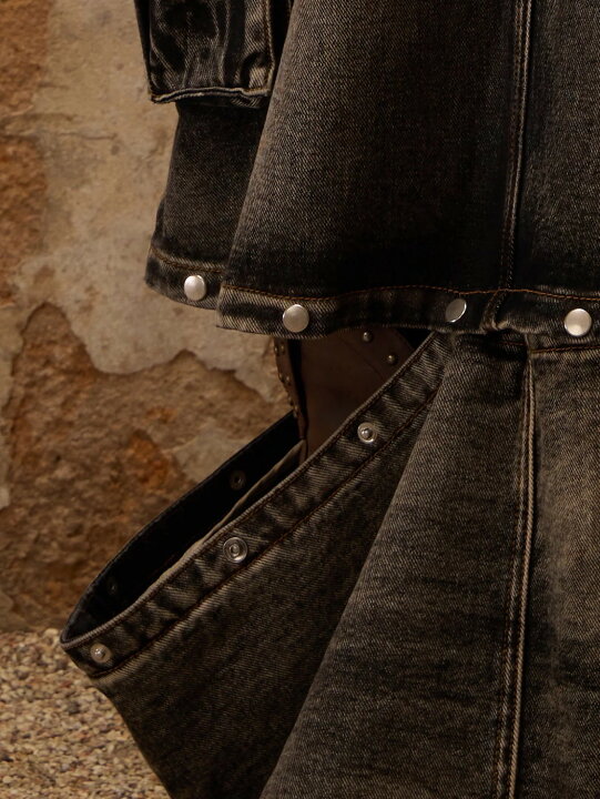 楽天市場】【SALE】正規品【PERSONSOUL Maxi Denim Dungarees Skirt  