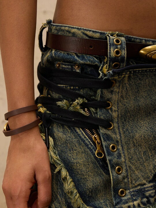 楽天市場】正規品【PERSONSOUL Three-Stage Maxi Denim Skirt】韓国 