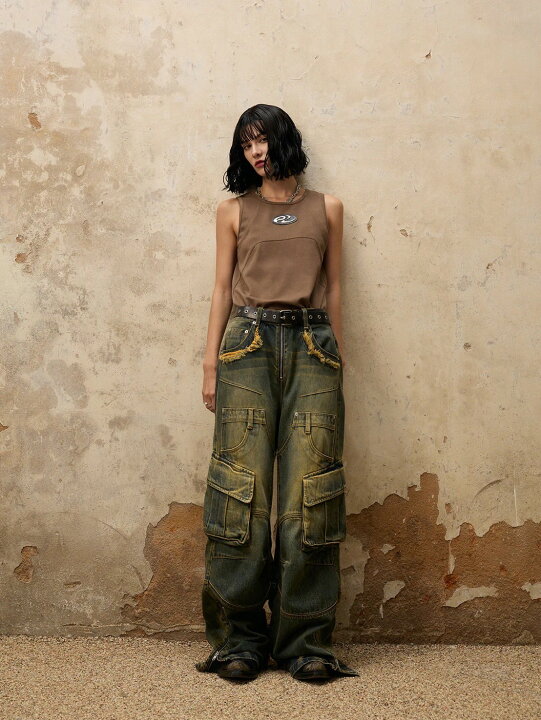 楽天市場】【SALE】正規品【PERSONSOUL Fade Wash Overall Denim Jeans  