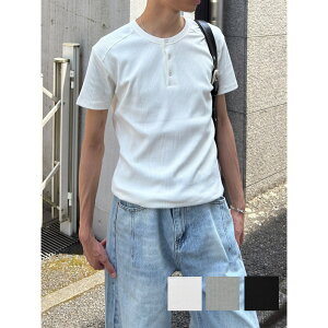 �󒍐��yChikashitsu +�zhenry neck half sleeve tee (3color) / �y�`�J�V�c�v���X�z�w�����[�l�b�N����T�V���c