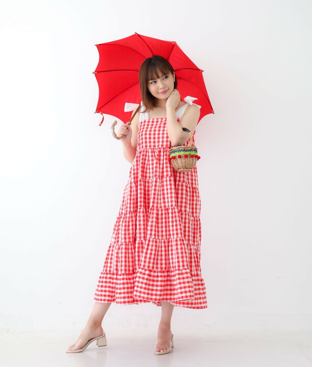 楽天市場 シスタージェーン Sister Jane Sisterjane ギンガムチェック ロング ワンピース 赤 白 レッド ホワイト キャミワンピ きれいめ 大人かわいい おしゃれ 透け ノースリーブ Aライン 大きいサイズ ゆったり 体型カバー 代 30代 Pretty楽天市場店
