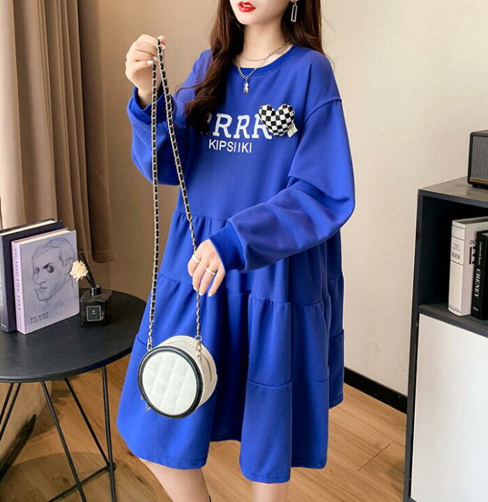 楽天市場】ワンピース ティアードワンピース トレーナー スウェット 