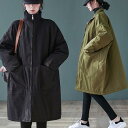 【セール限定★全商品対象15%OFFクーポン配布中!11日11:59迄】モッズコート レディース ロング 秋 冬 コート ミリタリー ミリタリーコート ブルゾン　マウンテンパーカー　ロング アウター 大きいサイズ　中綿入れ　暖かい　M　L　2L　3L　4L