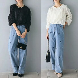 ブラウス レディース おしゃれ 長袖 トップス きれいめ フリル カジュアル かわいい 花柄 華やか エレガント オフィス 重ね着 羽織り 春 秋 冬 20代 30代 40代 50代