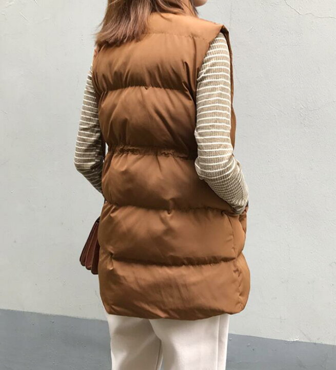 楽天市場】ロングベスト 中綿 ベスト ダウンベスト コート ジャケット  