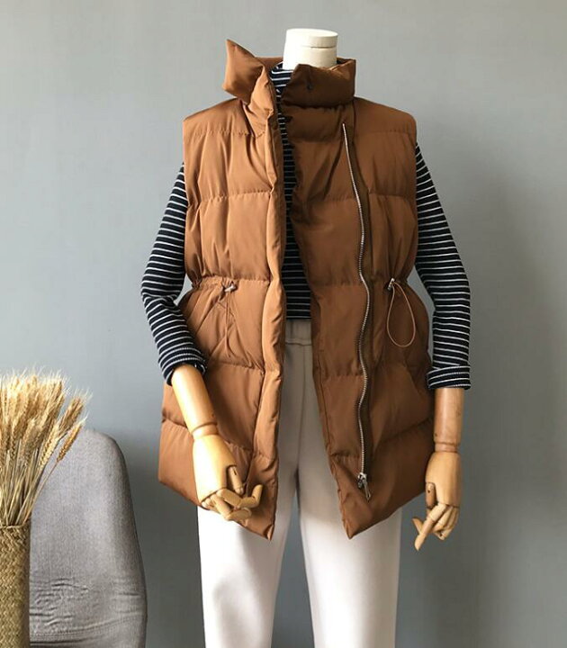楽天市場】ロングベスト 中綿 ベスト ダウンベスト コート ジャケット  