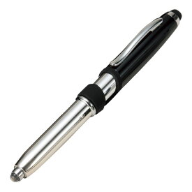 スマホに便利なライト付 タッチボールペン 黒(B) (SJ-28P) 単品 [キャンセル・変更・返品不可]