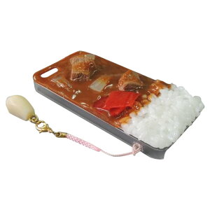 日本職人が作る 食品サンプルiPhone5ケース カレーライス ストラップ付き IP-221