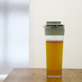 タケヤ スリムジャグ1.1L くすみグリーン 日本製 冷水筒 [キャンセル・変更・返品不可]