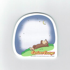 おさるのジョージ ふせん ( 夜空 ) 11435 付箋 キュリアスジョージ メモ キャラクター 文具 文房具 送料込み メール便配送