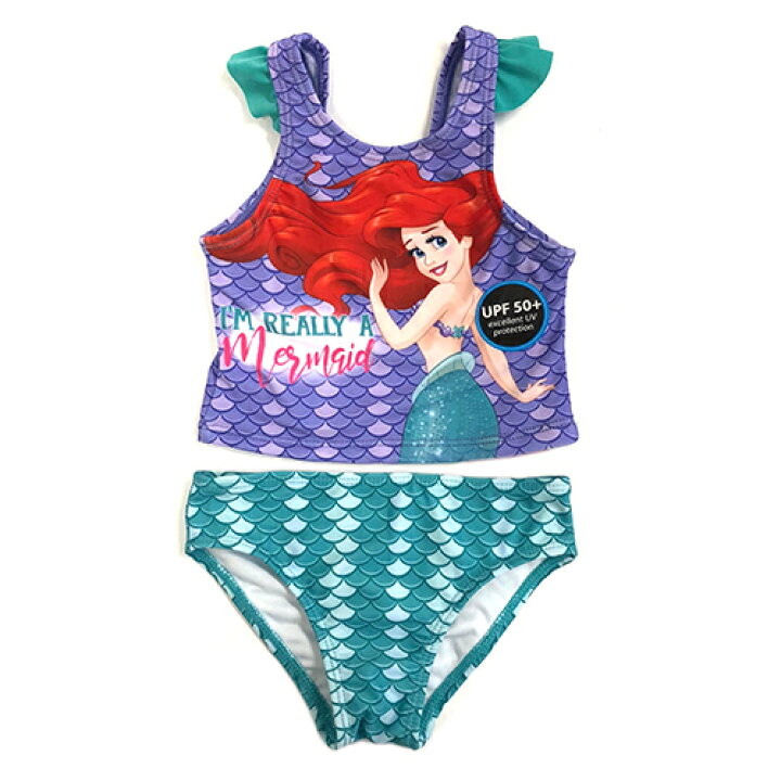 楽天市場 アリエル 水着 子供 2歳 80cm 女の子 メール便配送 セパレート 2ピース 上下別 80 ディズニープリンセス リトルマーメイド 上下 かわいい 幼児 海外 インポート ブルー パープル 海 プール 送料無料 Ds キャラクター雑貨 プレッツェル