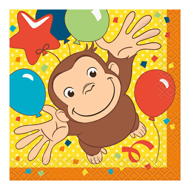 楽天市場 おさるのジョージ 紙ナプキン S 16枚入り メール便配送 キュリアスジョージ Curious George 紙ナプキン 誕生会 誕生日 パーティー テーブル コーディネート 装飾 デコレーション かわいい キャラクター グッズ キャラクター雑貨 プレッツェル