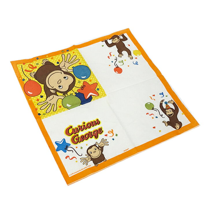 楽天市場 おさるのジョージ 紙ナプキン S 16枚入り メール便配送 キュリアスジョージ Curious George 紙ナプキン 誕生会 誕生日 パーティー テーブル コーディネート 装飾 デコレーション かわいい キャラクター グッズ キャラクター雑貨 プレッツェル