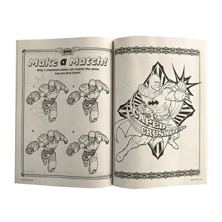 内祝い バットマン ぬりえ カラーリングブック b 輸入品 インポート Batman かっこいい 迷路 アメリカ アニメ ぬり絵 英語 男の子 おもちゃ Materialworldblog Com