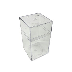クリア BOX ケース (L) 814c 小物入れ 収納 カードケース デッドストック USA インポート ステーショナリー カード入れ 文房具 デスク用品 メール便不可【ssh】