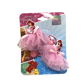 アリエル ヘアアクセサリー 2P ドレス 13739 ヘアゴム ディズニープリンセス Disney ピンク ヘアメイク ゴム ヘアアクセ 景品 プリンセス 女の子 幼児 子ども リトルマーメイド プレゼント キッズ おしゃれ 輸入品 メール便可