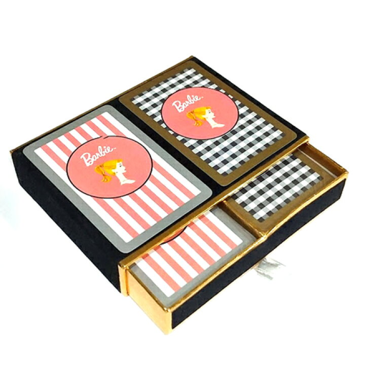楽天市場 バービー トランプ ダブルデック 2組 ボックス入り 8196 Barbie Playing Cards プレイングカード カードゲーム おもちゃ グッズ キャラクター かわいい 女の子 パーティーグッズ ギフト プレゼント 誕生日 輸入 インポート 送料無料 メール便配送 H Game